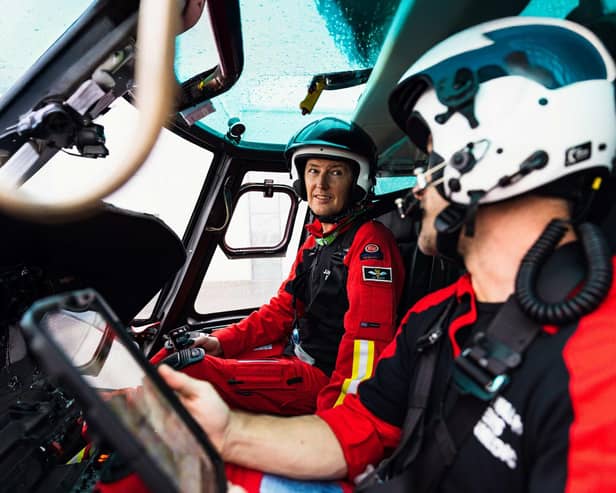 The Great North Air Ambulance critical care team.