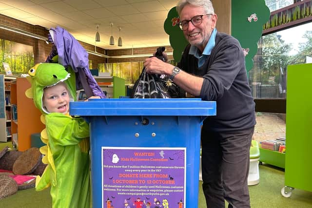 Milly and Martin at the donation point
