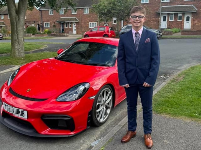 Looking dapper with some beautiful wheels!