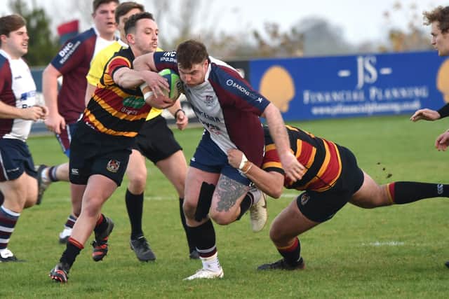 James Long in action for Scarborough RUFC