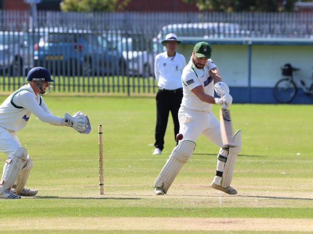 Bridlington CC 1sts carve the ball into the offside
