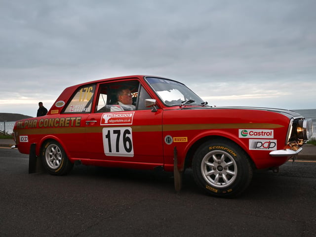 The seafront at Filey was a beautiful backdrop to the rally start.
