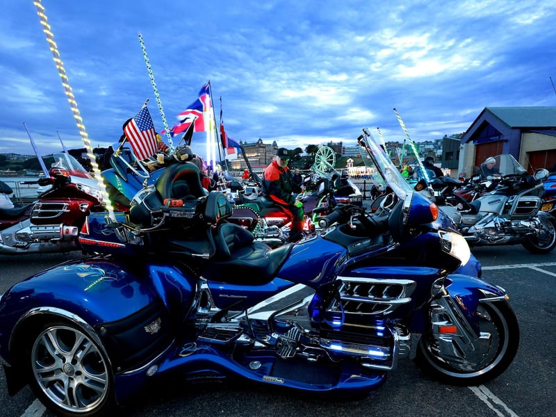 A glittering Goldwing ready for the parade