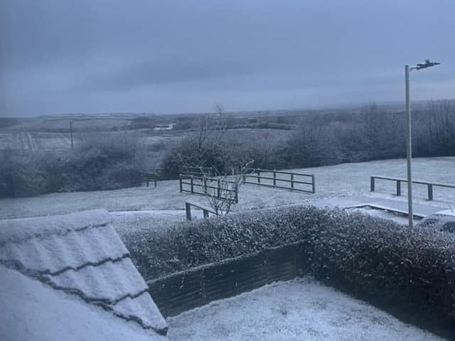Osgodby captured in the snow.