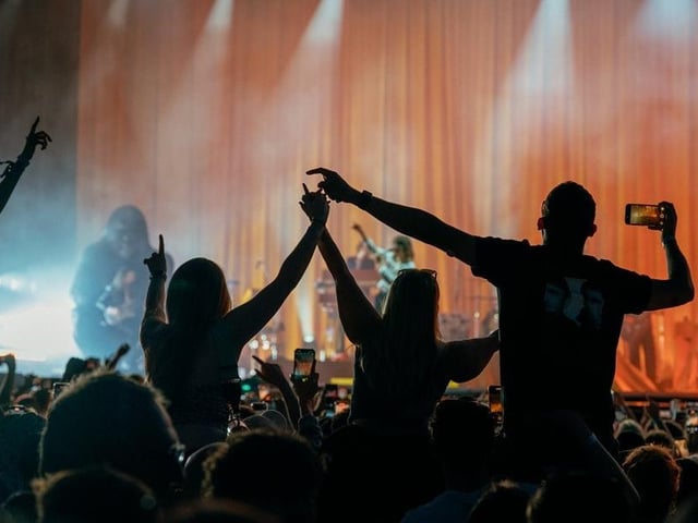 Fans enjoying the show. photo: Cuffe & Taylor