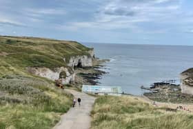On April 13 Bridlington Coastguard rescued a woman who had fallen onto the rocks at North Landing in Flamborough. Photo: Bridlington Coastguard.