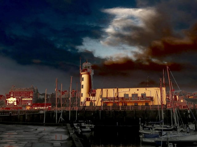 Storm brewing in the harbour.