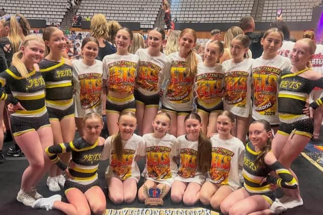 Young Scarborough cheerleader Bayley Scott has sparkled for South Tyneside Jets, helping her team win the European Championships.