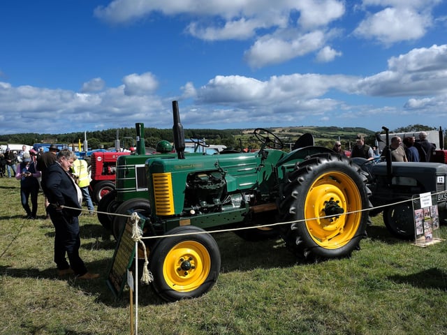Tractors on display at Egton Show.