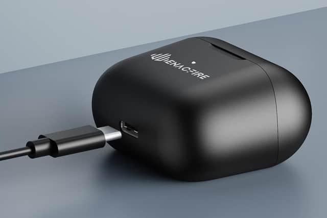 You don't need to worry about running out of juice as the buds come with a compact charging case. Image: Enacfire
