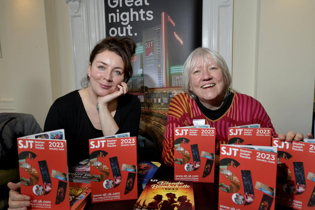 Stephen Joseph Theatre's Chrissie Lewis and Jeannie Swales were showing visitors what wonders are ready to be seen at the SJT.