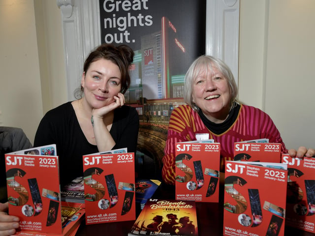 Stephen Joseph Theatre's Chrissie Lewis and Jeannie Swales were showing visitors what wonders are ready to be seen at the SJT.