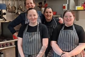 Members of the kitchen team at Cedarbarn Cafe in Pickering