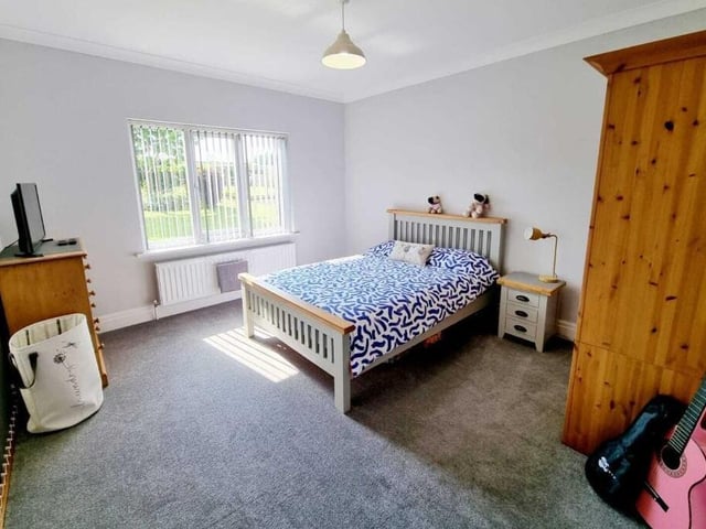 One of the pleasant double bedrooms.