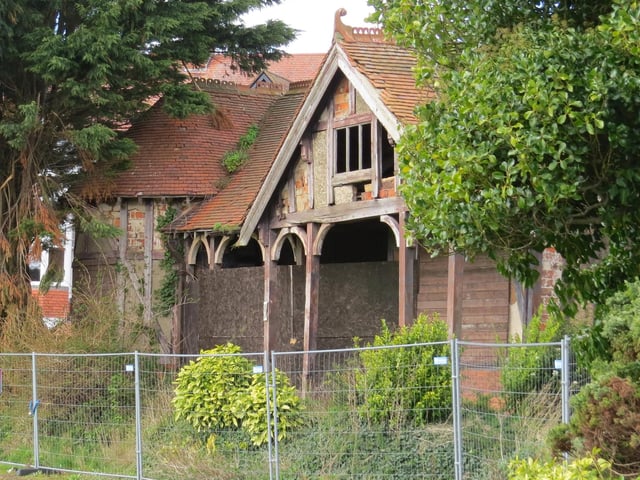 Former Bramcote tennis pavilion in Scarborough.