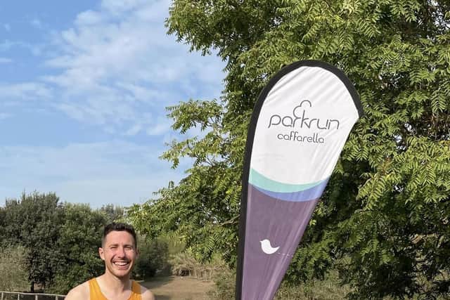 Scarborough AC's Robbie Preston won the Parkrun at Rome