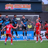 Lewis Maloney's free-kick sails over the bar for Boro against Forest Green in the FA Cup, the visitors grabbing a late draw. PHOTOS BY RICHARD PONTER
