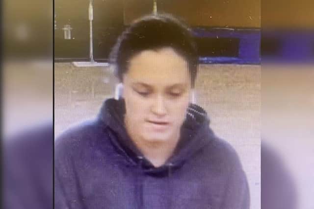 North Yorkshire Police have issued this CCTV image of a woman whom they would like to speak to following a theft from Tesco on Station Avenue in Filey.