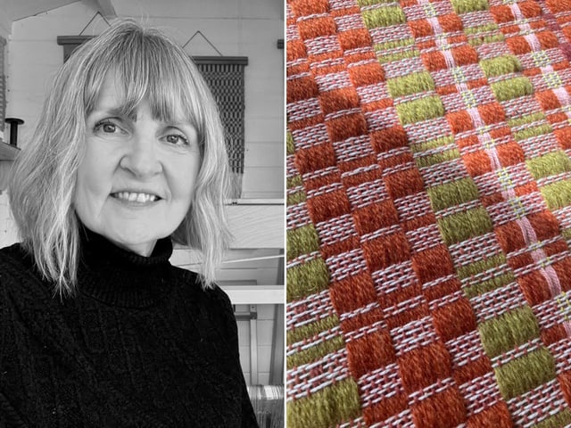 Helen is a weaver, artist and natural dyer creating contemporary textile art and accessories. The captivating patterns and textures found in architecture, and the rhythm, light and colour of the changing seasons constantly influence Helen’s woven textiles. Helen captures her inspiration in a tactile interplay of colour and geometric pattern. Inviting you to take a closer look.