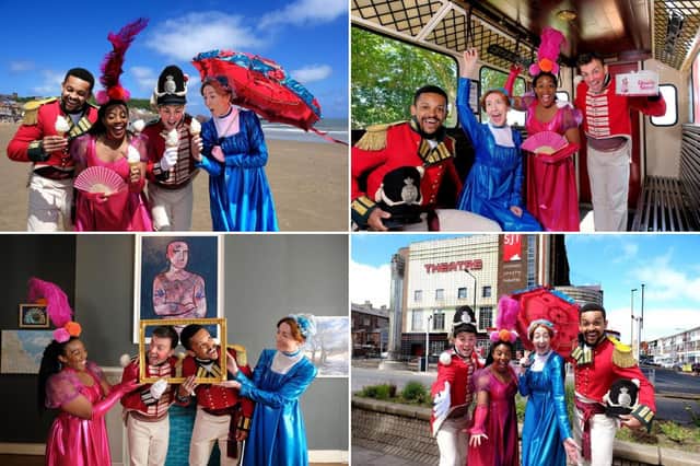 Check out the images below as the cast of Quality Street enjoy a day out in Scarborough!