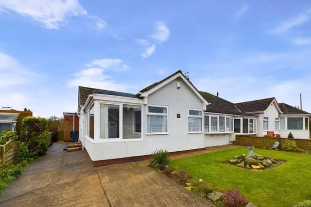 This three bedroom semi-detached bungalow is for sale with Hunters for £300,000.
