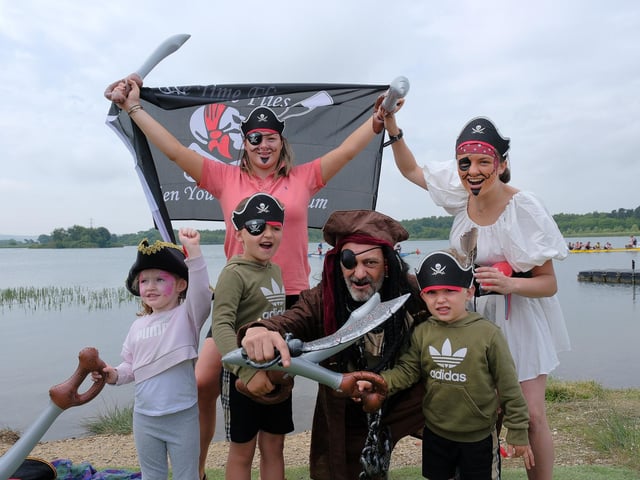 Ahoy me hearties, this family were enjoying the day.
