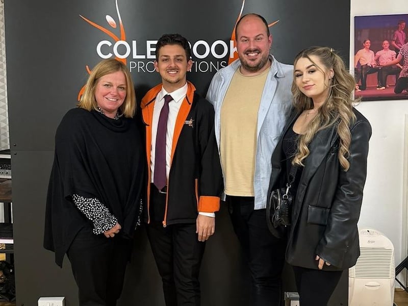 Examiner Louisa Scott with Chris Colebrooke, Josh Harrison and Amber Newton.