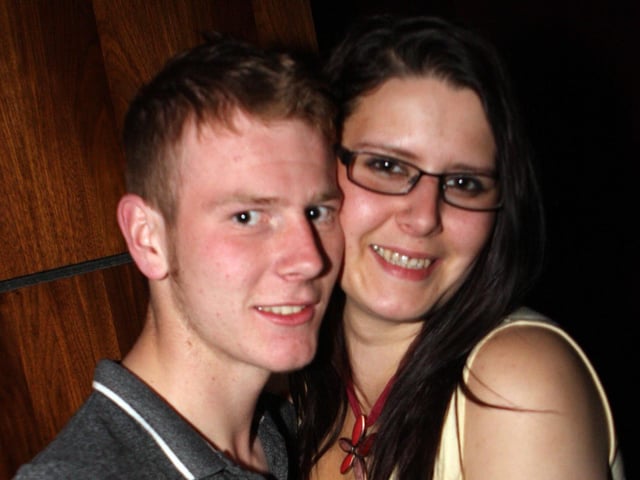 Callum and Kim in Blue Lounge