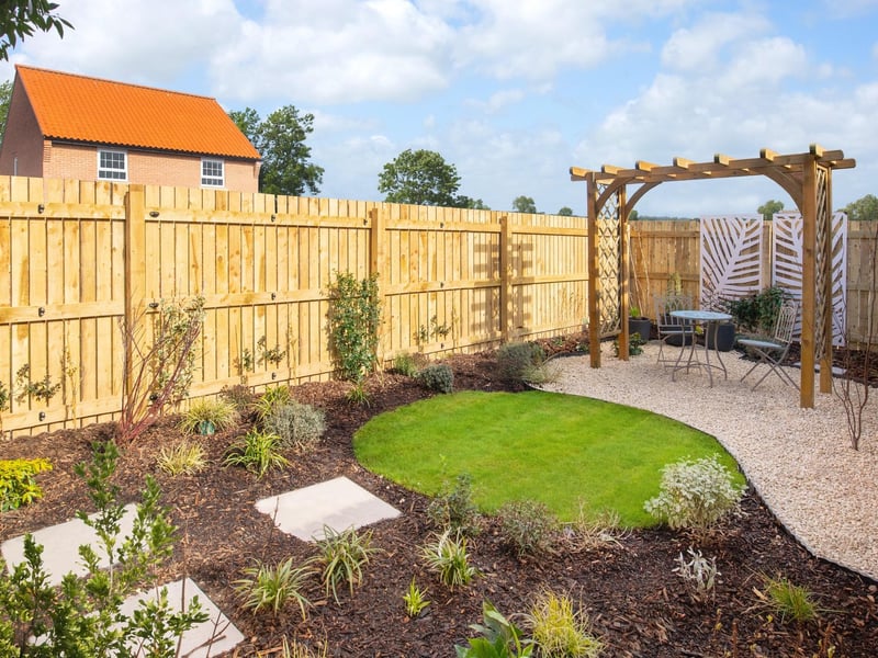 Garden area at St John's View.