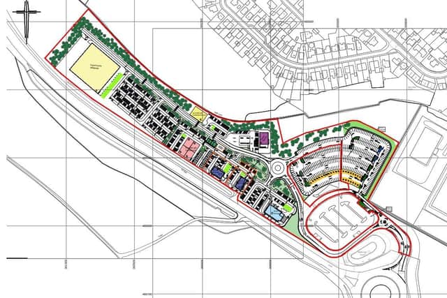 New Scarborough Retail Park, Filey Road, illustrative masterplan.