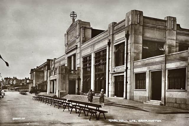 The Spa Royal Hall was built in 1925 and was one of the first Art Deco structures built in Yorkshire. Image courtesy of Aled Jones