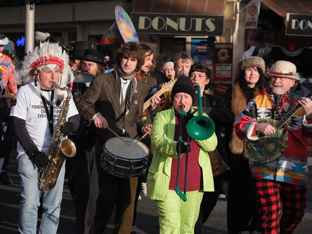 The Comic Band performs