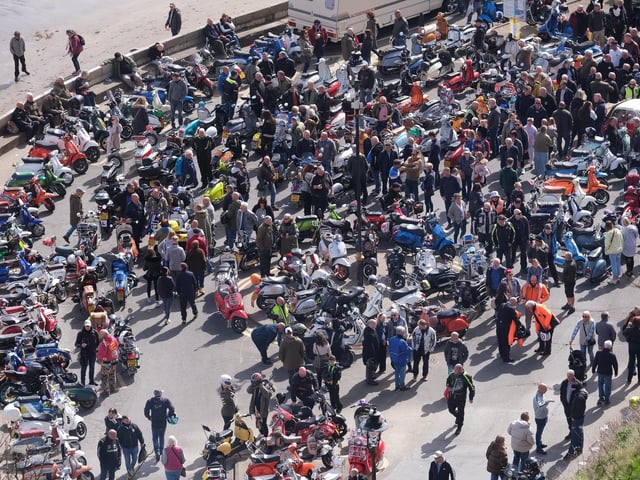 South Bay was absolutely packed with scooter enthusiasts!