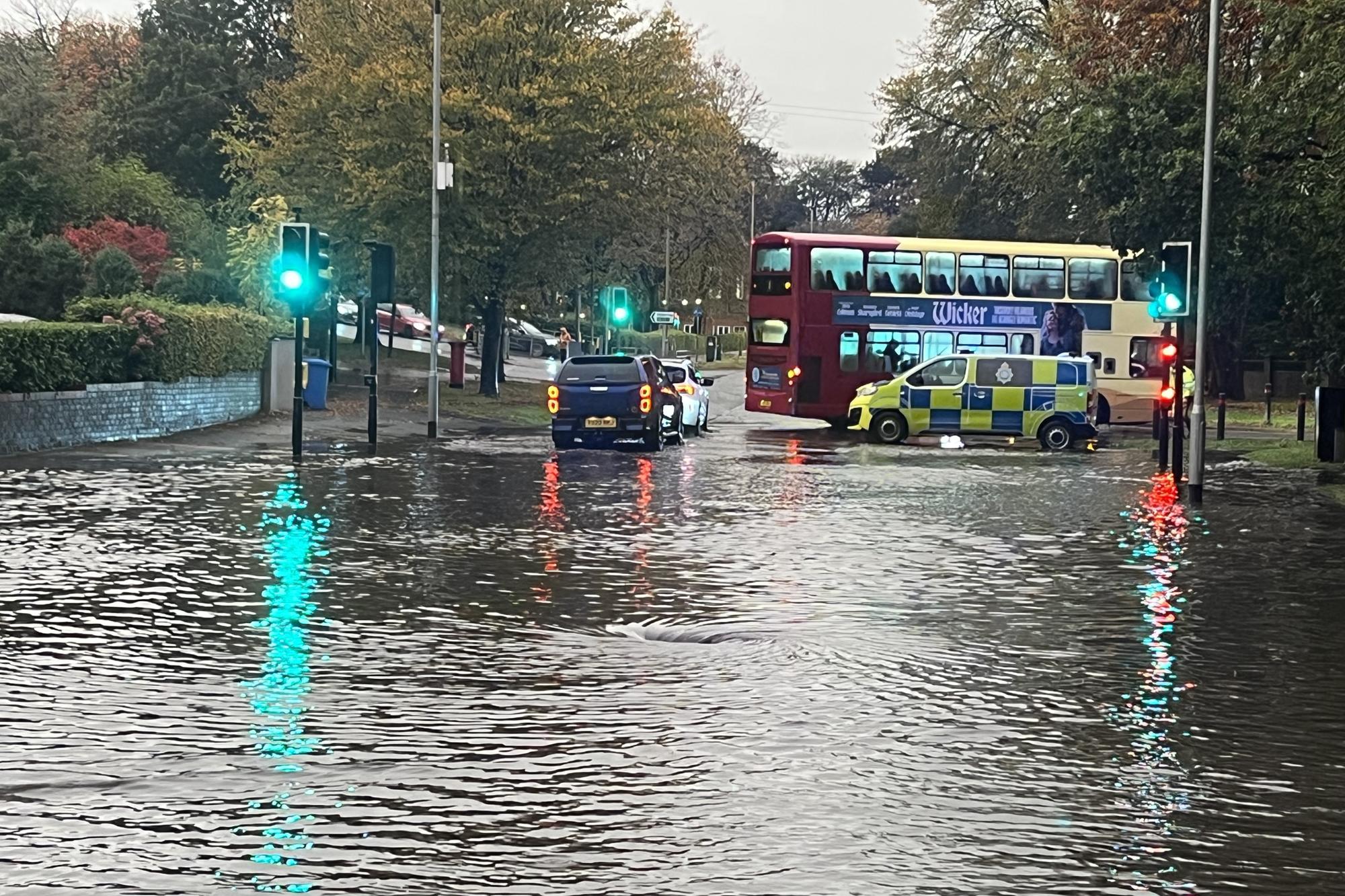 The flooding caused chaos across the region.