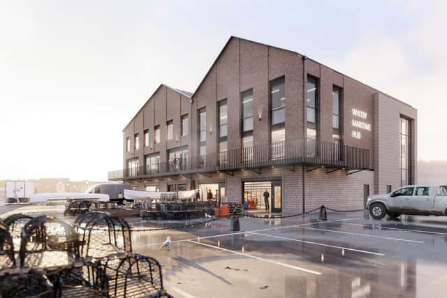 An artist’s impression of the Whitby Maritime Training Hub, which has received interest from local businesses interested in leasing commercial space within the centre on Endeavour Wharf once it opens in April 2026.