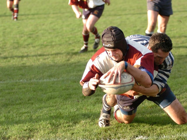 Do you recognise this Scarborough RUFC player scoring their second try against Pocklington in November 2004