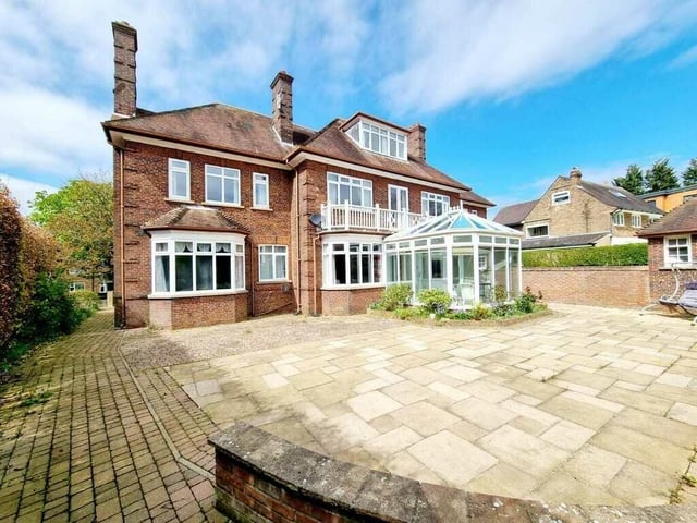 A large rear patio gives scope for entertaining.
