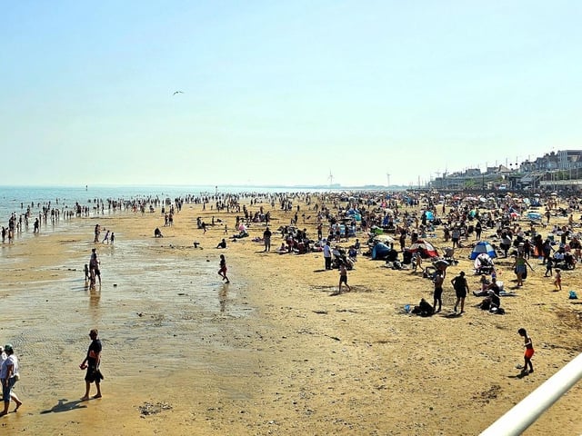 There beaches were lined with hundreds of visitors over the Bank Holiday.