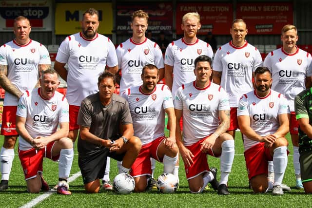 The Scarborough Athletic FC Legends won 6-0 against the Scarborough FC Old Boys. PHOTOS BY ZACH FORSTER