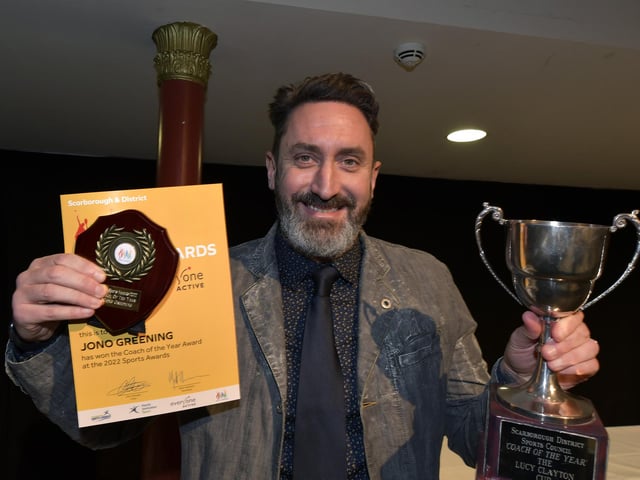 Sports Awards winner Jonathan Greening of Scarborough Athletic FC
