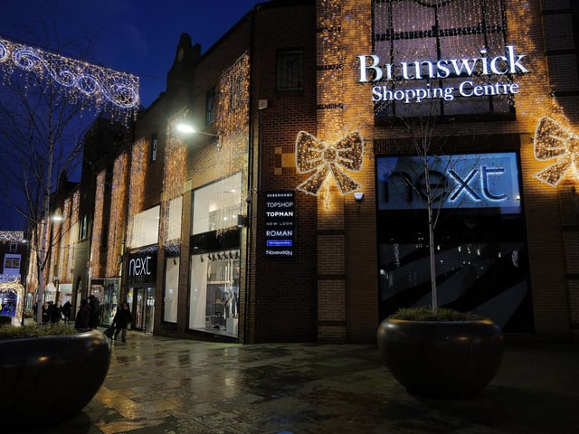 Brunswick Shopping Centre glittering away.