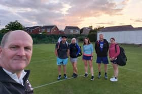 Scalby Tennis Club Mixed A team are, from left, Mark Whitlegg, Bob McNamara, Maaike Karrimans, Louise Tomlinson, Rich Stacey and Helen Creaser.