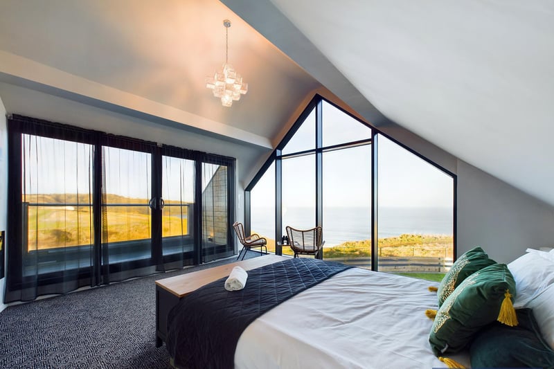 Two of the four double bedrooms have balconies with stunning views.
