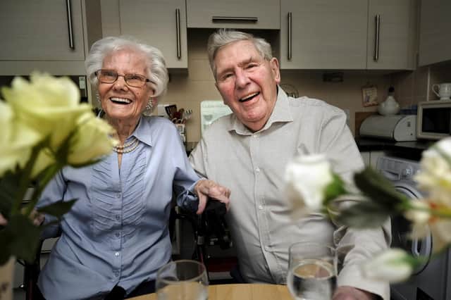 Kathleen and Dennis Leech celebrate their 70th wedding anniversary