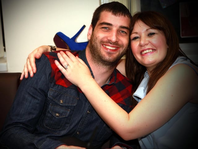 Jez and Abi having a great time in Malton.