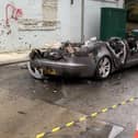The Jaguar was completely destroyed by the fire - Image: Steve Newlove