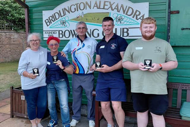 Cromarty coach John Mitchell, centre, with his RNLI team, from the left, Sue Clarke, Kat Butler, Jason Webber and Alex Rollin.