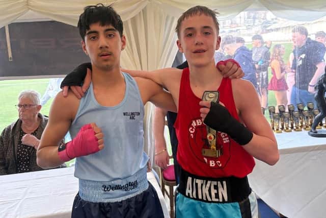 Scarborough's Jay Aitken (red vest) beat Yasmin Hossini. Photo by Glen Watkin Images