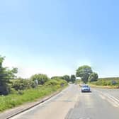 A man has died frollowing a road traffic collison on the A165 near Bridlington. Image:Google Maps