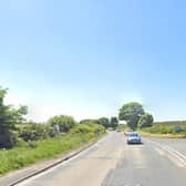 A man has died frollowing a road traffic collison on the A165 near Bridlington. Image:Google Maps